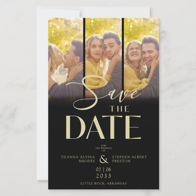 Modern 3 Bröllop-fotosamling i Chic med låg kostna (Framsida)