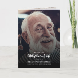 Modern 3-foto Firande i Life-begravningsprogrammet Program