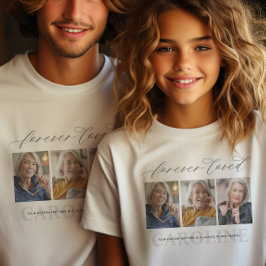 Modern 3-fotografi För evigt älskad begravning/min T Shirt