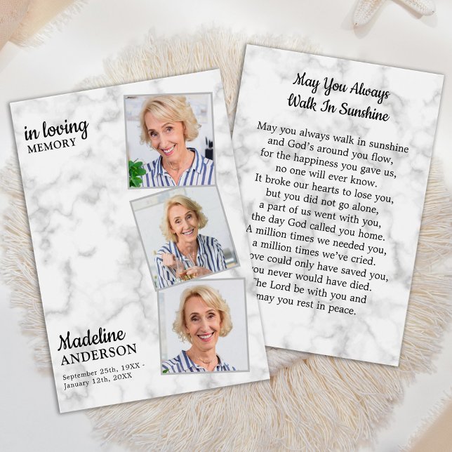 Modern 3-fotominnesanteckning - felstavskort visitkort (Skapare uppladdad)