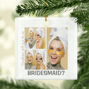 Modern 3-fotosamling Kommer du att bli min brist Julgransprydnad Keramik