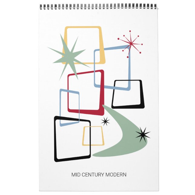 Modern #3 Original Art Retro i mitten av århundrad Kalender (Omslag)
