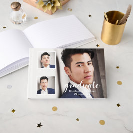 Modern 3 Photo Graduation Gästböcker