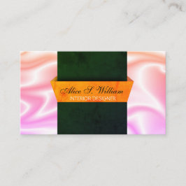 Modern 3D-designer Designad Insida Visitkort