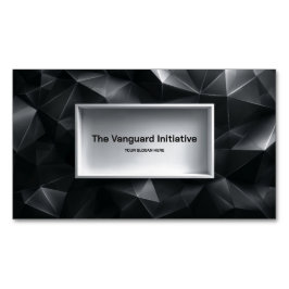 Modern 3D-geometri med låg poli Magnetiska Visitkort