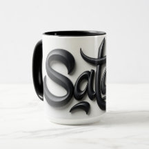 Modern 3D Salam Greeting | Bold Black & White 