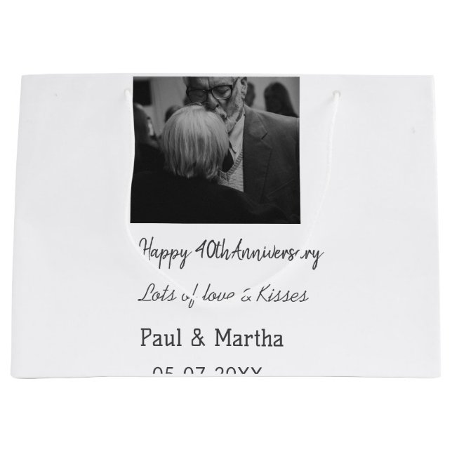 Modern 40-årsjubileum för lycklig lägger till namn (Framsidan)