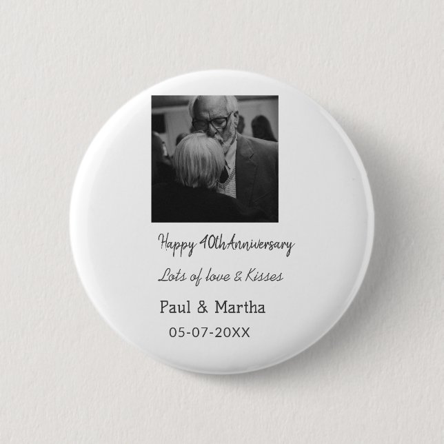 Modern 40-årsjubileum för lycklig lägger till namn knapp (Framsida)
