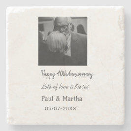 Modern 40-årsjubileum för lycklig lägger till namn stenunderlägg