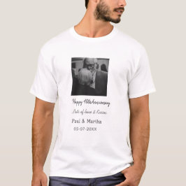 Modern 40-årsjubileum för lycklig lägger till namn t shirt