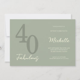 Modern 40 och fantastisk 40-årsfest inbjudningar