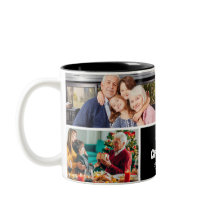 Modern 4 Foto Kollaaj Första Farfar Mugg