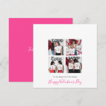 Modern 4-foto LGBT Lesbisk Kärlek Valentine