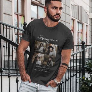 Modern 4 fotokollage Funeral T-Shirt