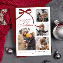 Modern 4 fotokollage God jul
