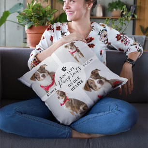 Modern 4 fotokollage Hund av svinförlust/Katt Kudde
