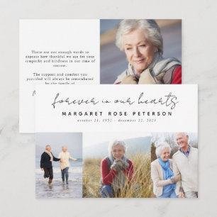 Modern 4-fotolym tack kort