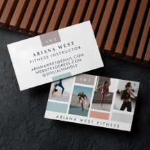 Modern 4 Photo Collage Personal Trainer Fitness