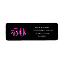 Modern 50-årsdag 50 och fantastisk adress