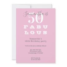 Modern 50:e födelsedag 50 fantastiska Rosa Grått P