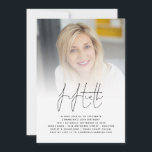 Modern 50:e födelsedagsfotoskript Party Inbjudningar<br><div class="desc">Modern inbjudan till 50:e födelsedagsfotoskriptpartiet. En minimalistisk utformning för 50 födelsedagsfester,  med angivet skript för snyggt för huvudet. Byt bara ut exempelfotot mot din egen favorit och anpassa resten av texten efter behov</div>