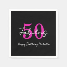 Modern 50th Birthday 50 and Fabulous Party