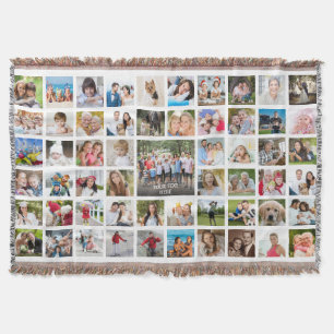 Modern 57 Personlig för fotokollage Filt