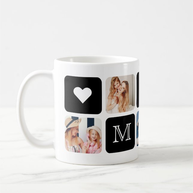 Modern 5-bild "Mamma" mugg (Vänster)