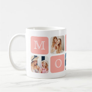 Modern 5-bilds "Mamma" -mugg Kaffemugg