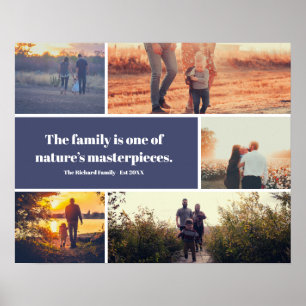 Modern 5-fotosamlingslastmallsfamiljoffert för fot poster