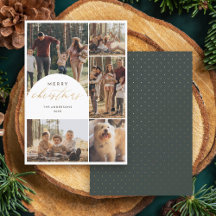 Modern 5 Photo Collage Arch God jul Photo