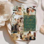 Modern 5 Photo Collage God jul Julkort<br><div class="desc">Det här helgdag för elegant innehåller fem av dina favoritfoton i ett unikt fotorutnät med lager. Om du vill göra avancerade ändringar väljer du Anpassa -> Redigera med Design verktyg.</div>