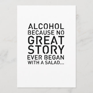 Modern 5 x 7 Bord skriver alkoholen för Inbjudningar