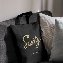 Modern 60:e födelsedag Enkel 60 Fabulous Guld