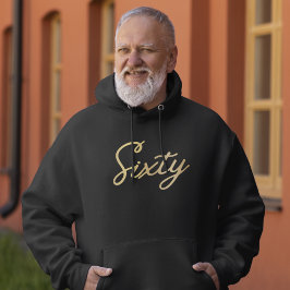 Modern 60:e födelsedag enkel sextio Guld T Shirt