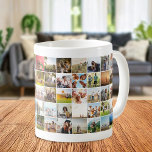 Modern 60 fotokollage kaffemugg<br><div class="desc">Skapa din egen personlig fotocollage mugg med 60 av bilder som du föredrar.</div>