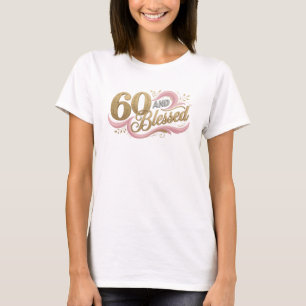 Modern 60 OCH BLESSAD 2D konstnärlig uttryck T Shirt