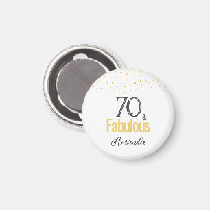 Modern 70 och Fabulous 70:e födelsedag Magnet