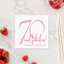Modern 70 och fantastisk 70-årsfest pappersservett