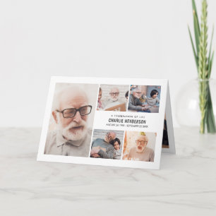 Modern 7-foto-begravningsprogram med bioteknik och program