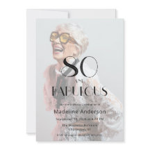 Modern 80 & Fantastisk Foto 80-årsdag