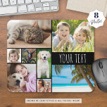 Modern 8-Anpassningsbar för fotokollage-Personlig Musmatta<br><div class="desc">Skapa din egen personlig, färg fotomusmatta i anpassningsbar med den här lättöverförbara fotosamlingsmallen som innehåller 8 bilder i olika former och storlekar, både vågrät och lodrät för att rymma en mängd olika fotofilmer och din titel eller subjekt i ditt val av teckensnitt namn och all stilar (visas i vitt på...</div>