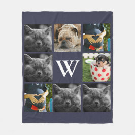 Modern 8-familjens fotofamilj, första Brev Fleecefilt