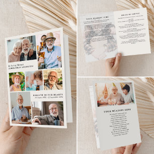 Modern 9-foto-i-flytande minnesfält, uppfälld begr program