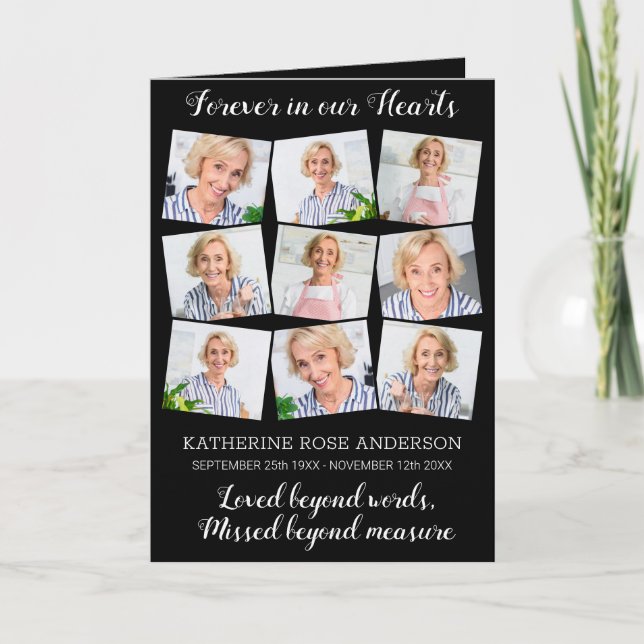 Modern 9 fotoordning för minnesanteckning program (Framsida)