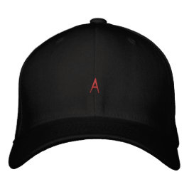 Modern "A" Monogram Anpassningsbar Toothfix-tecken Broderad Keps