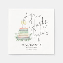 Modern A New Chapter Books Bubbly Bröllopsfest