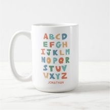 Modern ABC Alphabet Personlig Classroom Brev