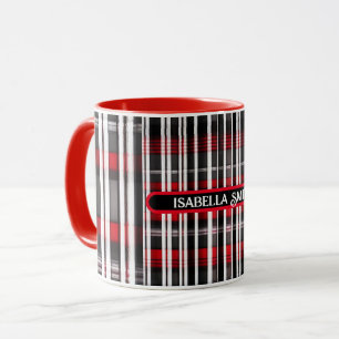 Modern Absrtact Red Black Play-samling Mugg