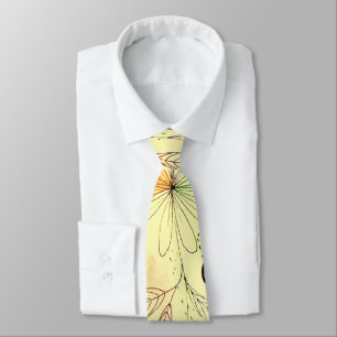 Modern Abstrac Business Mönster Gult Slips